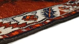 Central medallion detail of 1990s Kurdi rug from Iran / Persia