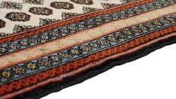 Central medallion detail of 1990s Kurdi rug from Iran / Persia
