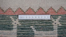 Close-up detail of New Lori rug from Iran / Persia showing Wool weave