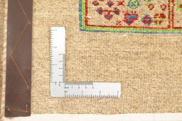 Close-up detail of New Lori rug from Iran / Persia showing Wool weave