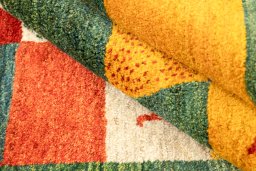 Full view of New Lori rug from Iran / Persia, 239 × 201 cm in Multi Color tones