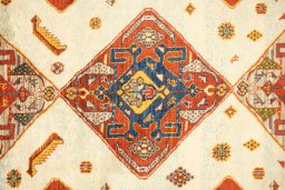 Close-up detail of New Lori rug from Iran / Persia showing Wool weave