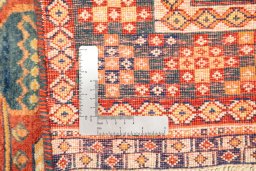 Close-up detail of New Lori rug from Iran / Persia showing Wool weave