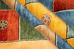Full view of New Lori rug from Iran / Persia, 264 × 155 cm in Multi Color tones