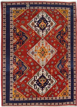 Full view of New Lori rug from Iran / Persia, 188 × 140 cm in Red tones