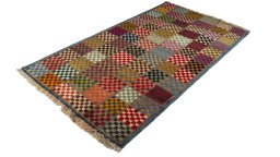 Close-up detail of New Lori rug from Iran / Persia showing Wool weave