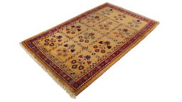 Close-up detail of New Lori rug from Iran / Persia showing Wool weave