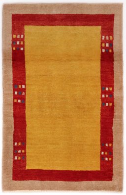 Full view of New Lori rug from Iran / Persia, 122 × 79 cm in Terracotta tones