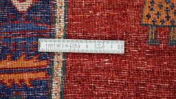 Full view of New Lori rug from Iran / Persia, 150 × 104 cm in Red tones