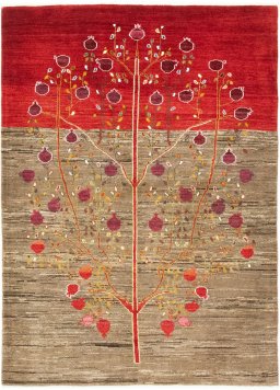 Full view of New Lori rug from Iran / Persia, 241 × 174 cm in Gray tones