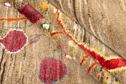 Full view of New Lori rug from Iran / Persia, 241 × 174 cm in Gray tones