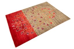 Close-up detail of New Lori rug from Iran / Persia showing Wool weave