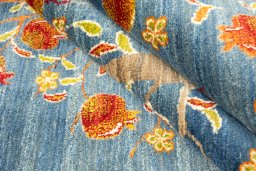 Full view of New Lori rug from Iran / Persia, 242 × 167 cm in Blue tones