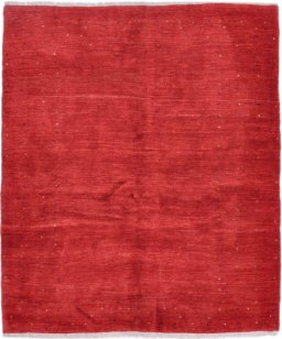 Full view of New Lori rug from Iran / Persia, 193 × 168 cm in Red tones
