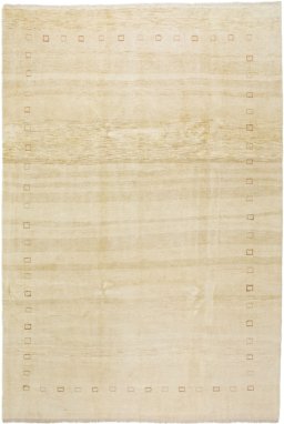 Full view of New Lori rug from Iran / Persia, 356 × 244 cm in Cream tones