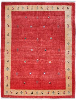 Full view of New Lori rug from Iran / Persia, 201 × 155 cm in Red tones