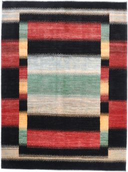 Full view of New Lori rug from Iran / Persia, 246 × 183 cm in Multi Color tones