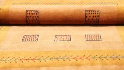 Close-up detail of New Lori rug from Iran / Persia showing Wool weave
