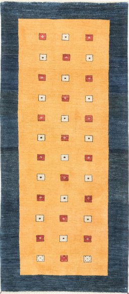 Full view of New Lori rug from Iran / Persia, 198 × 89 cm in Brown tones