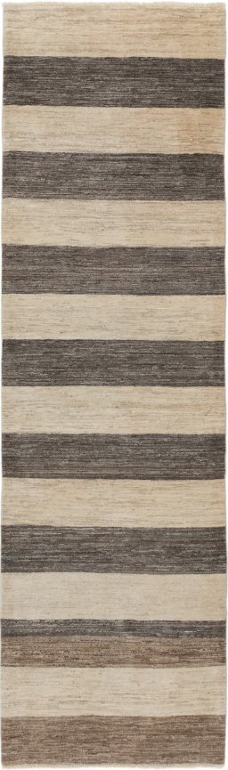 Full view of New Lori rug from Iran / Persia, 297 × 84 cm in Cream tones