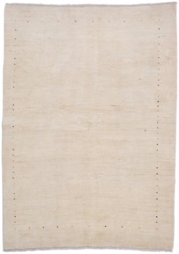 Full view of 1980s Lori rug from Iran / Persia, 236 × 173 cm in Cream tones