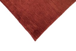 Backside of handmade New Lori rug showing knot structure and weave density