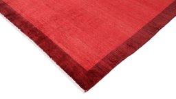 Backside of handmade New Lori rug showing knot structure and weave density