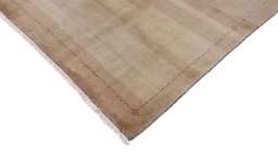 Backside of handmade New Lori rug showing knot structure and weave density