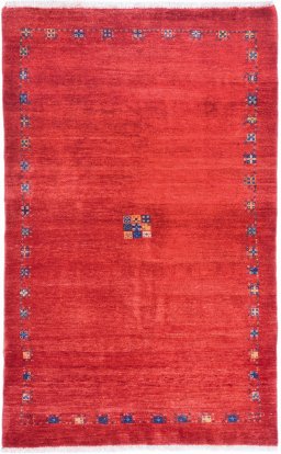 Full view of New Lori rug from Iran / Persia, 152 × 97 cm in Red tones
