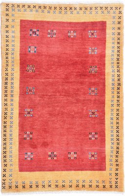 Full view of New Lori rug from Iran / Persia, 150 × 102 cm in Red tones