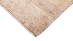 Backside of handmade New Lori rug showing knot structure and weave density