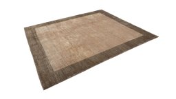 Corner detail of 1980s Lori rug showing border pattern and Wool pile