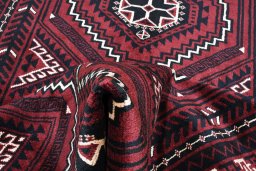 Central medallion detail of 2000s Lori rug from Iran / Persia