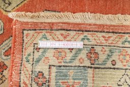 Full view of 1990s Malayer rug from Iran / Persia, 180 × 81 cm in Red tones