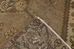 Full view of 1900s Malayer rug from Iran / Persia, 160 × 97 cm in Brown tones