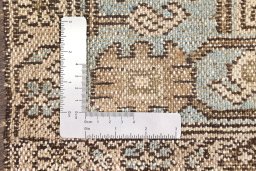 Full view of 1920s Malayer rug from Iran / Persia, 198 × 127 cm in Cream tones
