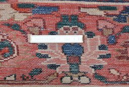 Full view of 2000s Malayer rug from Iran / Persia, 378 × 273 cm in Blue tones