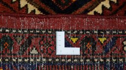 Full view of New Malayer rug from Iran / Persia, 235 × 128 cm in Multi Color tones