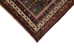 Central medallion detail of 1930s Meshkin rug from Iran / Persia
