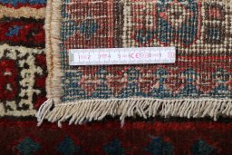 Full view of 1920s Sarab rug from Iran / Persia, 284 × 90 cm in Brown tones