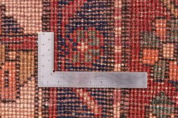 Corner detail of 2000s Sarab rug showing border pattern and Wool pile