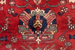 Full view of 2000s Sarab rug from Iran / Persia, 445 × 116 cm in Red tones