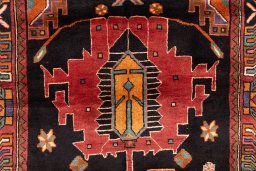 Full view of 2000s Sarab rug from Iran / Persia, 380 × 107 cm in Multi Color tones
