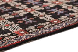 Central medallion detail of 1950s Senneh rug from Iran / Persia