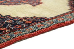 Central medallion detail of 1990s Senneh rug from Iran / Persia