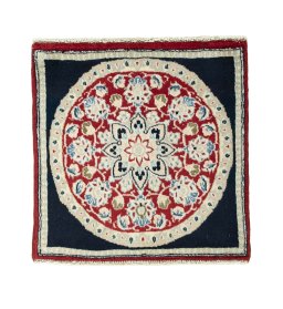 Full view of 2000s Shiraz rug from Iran / Persia, 67 × 66 cm in Red tones