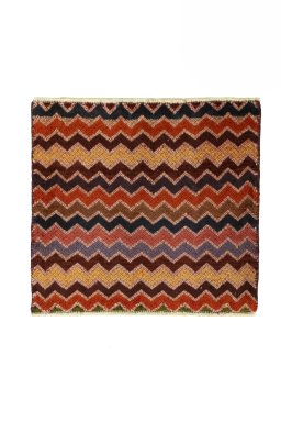 Full view of 2000s Shiraz rug from Iran / Persia, 55 × 60 cm in Red tones
