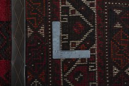 Surface texture of 2000s Shiraz rug with natural Wool and intricate pattern