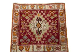 Surface texture of 2000s Shiraz rug with natural Wool and intricate pattern