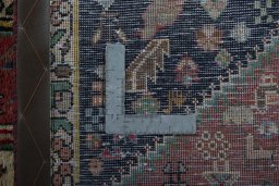 Surface texture of New Shiraz rug with natural Wool and intricate pattern